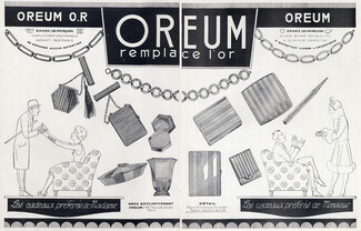 Oreum 1926 Jewels Art Deco Powder Compact