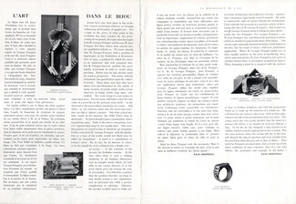 L'Art dans le Bijou, 1926 - Article sur la Maison Georges & Jean fouquet, Texte par Paul-Sentenac