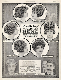 Marius Heng 1913 Hairpieces, Postiches