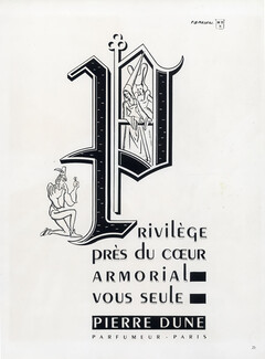 Pierre Dune (Perfumes) 1946 Fix-Masseau