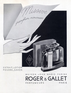 Roger & Gallet 1933 Missive