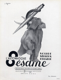 Sésame (Pens) 1946 Elephant, Fournier