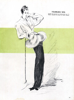Weil 1947 Fur, Pierre Mourgue Fur Coat