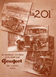 Peugeot (Cars) 1929 Model 201 Photo Germaine Krull