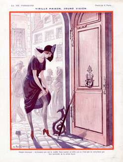 Georges Pavis 1921 Elegant Parisienne stockings
