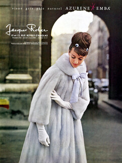 Jacques Rober (Fur Clothing) 1962 Photo Virginia Thoren