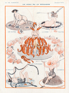 Vald'Es 1921 Un Menu du 24 Décembre