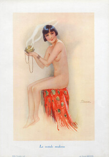 Suzanne Meunier 1928 La Vestale Moderne - The modern vestal, Nude