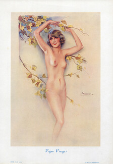 Suzanne Meunier 1929 Vigne Vierge, Grapes, Nude