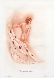 Suzanne Meunier 1929 Le Premier Châle, Nude Shawl
