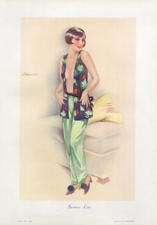Suzanne Meunier 1929 Service d'été - Summer Service, Pajamas