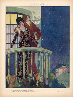 Umberto Brunelleschi 1913 "Clair de Lune" Moonlight Lovers
