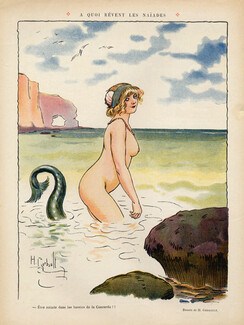 Henry Gerbault 1911 Mermaid Siren Nude