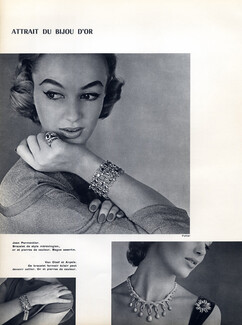 Jean Parmentier (Bracelet style Merovingien) Van Cleef (Bracelet) Lacloche (Necklace) 1955