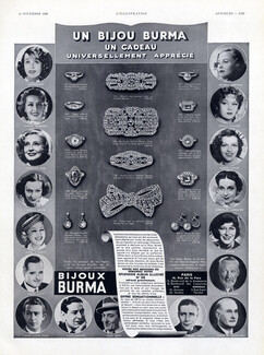 Burma (Jewels) 1938 Portraits Mistinguette, Van Dongen, Damia, Michèle Morgan...