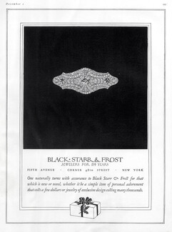 Black Starr & Frost (Jewels) 1924