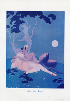 Lorenzi 1930 Clair de Lune - Moonlight, Faun, Lovers
