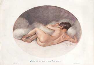 Quand on n'a pas ce que l'on aime, 1929 - Naillod Nude