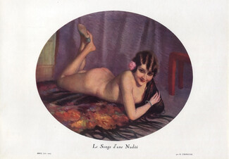 Gaston Cirmeuse 1929 Le Songe d'une Nudité, Nude