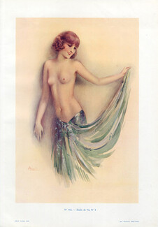 Suzanne Meunier 1930 Etude de nu N°4, Topless