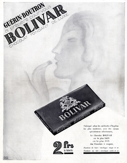 Guerin-Boutron Bolivar (Chocolates) 1929 René Ravo