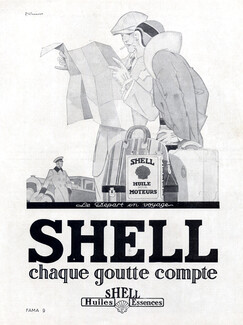 Shell 1929 Départ en Voyage, René Vincent