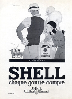 Shell 1929 Au Polo, René Vincent