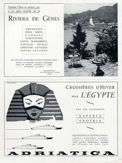 Messageries Maritimes (Ship company) 1928 Adriatica, Egypt