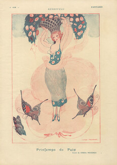 Gerda Wegener 1919 Printemps de Paix, Butterfly