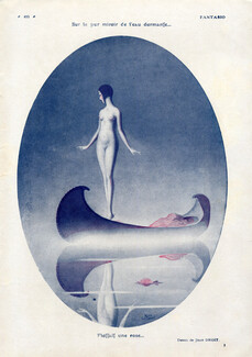 Jean Droit 1929 Nude Bathing Beauty