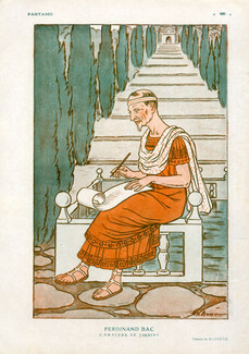 A. Barrère 1929 Ferdinand Bac, Caricature