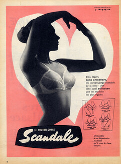 Scandale (Lingerie) 1958 Bra, Jean Jacquelin