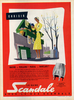 Scandale (Lingerie) 1954 Girdle, Jean Jacquelin, Bouquinistes