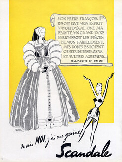 Scandale (Lingerie) 1951 Marguerite de Valois, Facon Marrec