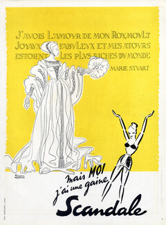 Scandale (Lingerie) 1948 Marie Stuart, Facon Marrec