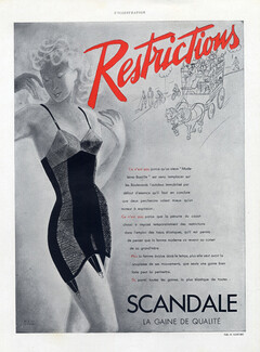Scandale (Girdles) 1941 Restrictions, Corselette, M.S. de Marc (L)