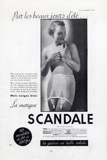 Scandale (Lingerie) 1936 Girdle, Photo G.Marant
