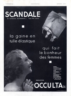 Scandale (Lingerie) 1934 Girdle, Photo Blanc & Demilly