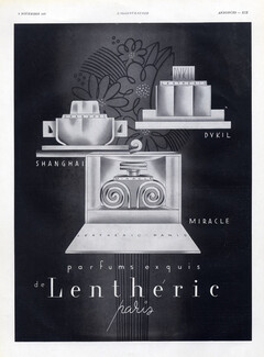 Lenthéric 1937 Shanghai, Dykil, Miracle, Art Déco Style, MAC