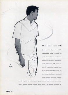 Club 1954 René Gruau, Fashion Illustration, Men