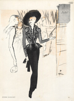 Pierre Balmain, Dressmakers — Vintage original prints