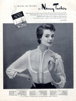 Nancy Tucker 1954 Blouse, Cigarette Holder