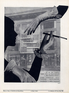 Guibert Frères (Gloves) 1933 Shop Art Deco Cigarette Holder