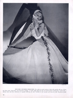Alix (Germaine Krebs) 1939 Organdie cape-dress, Photo André Durst