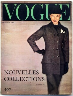 Vogue Paris France 1954 September Septembre Nouvelles Collections