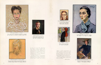 Leurs Portraits, 1948 - Van Dongen, Vertes, Lydis, Ivanoff, Gruau Mrs Grès, Balmain, Fath, Mrs Heim, Ricci.., Texte par Martine Rénier