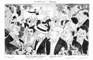 Chaurand-Naurac 1936 Nuit des Etoiles, Serge Lifar, Maurice Chevalier, Michel Simon..