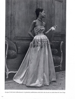Jacques Fath 1947 Evening Dress, Philippe Pottier, Jean Page