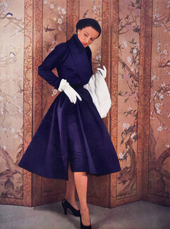 Christian Dior 1950 Redingote, Paul Labatut Decorative art