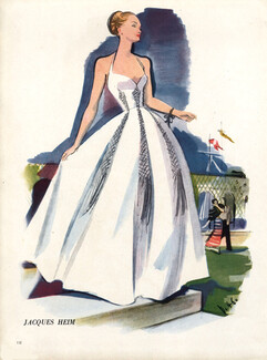 Jacques Heim 1946 Evening Gown, André Delfau